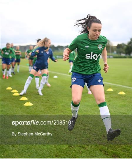 Republic of Ireland Women Press Conference & Training Session Republic of Ireland Women Press Conference & Training Session