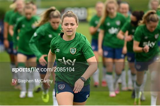 Republic of Ireland Women Press Conference & Training Session Republic of Ireland Women Press Conference & Training Session