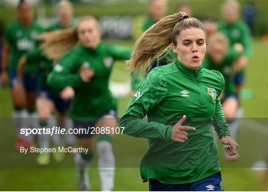 Republic of Ireland Women Press Conference & Training Session Republic of Ireland Women Press Conference & Training Session