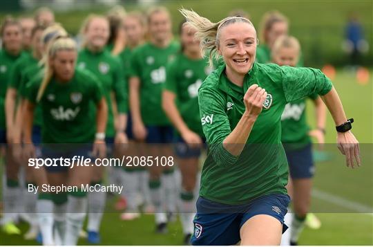 Republic of Ireland Women Press Conference & Training Session Republic of Ireland Women Press Conference & Training Session