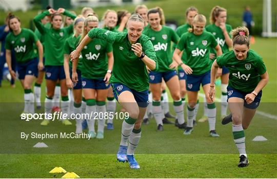 Republic of Ireland Women Press Conference & Training Session Republic of Ireland Women Press Conference & Training Session