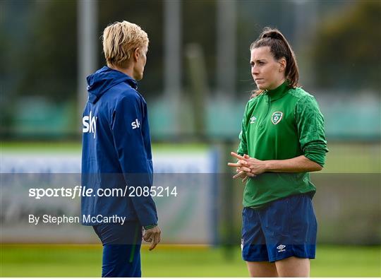 Republic of Ireland Women Press Conference & Training Session Republic of Ireland Women Press Conference & Training Session