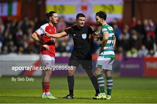 St Patrick's Athletic v Shamrock Rovers - SSE Airtricity League Premier Division St Patrick's Athletic v Shamrock Rovers - SSE Airtricity League Premier Division