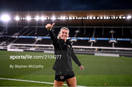 Republic of Ireland Women Press Conference & Training Session Republic of Ireland Women Press Conference & Training Session