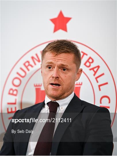 Shelbourne FC introduce new manager Damien Duff Shelbourne FC introduce new manager Damien Duff