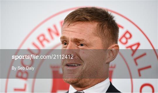 Shelbourne FC introduce new manager Damien Duff Shelbourne FC introduce new manager Damien Duff