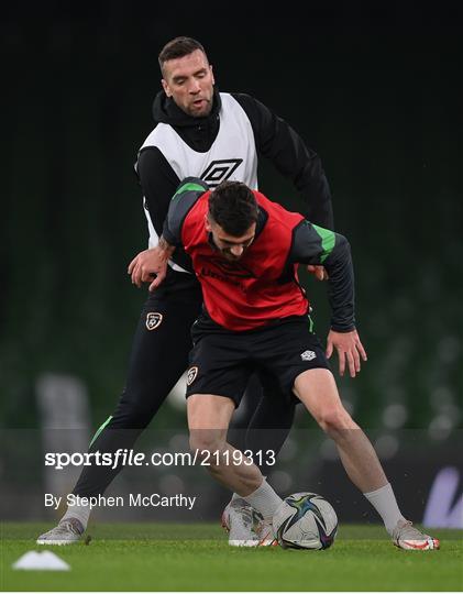 Republic of Ireland Press Conference & Training Session Republic of Ireland Press Conference & Training Session