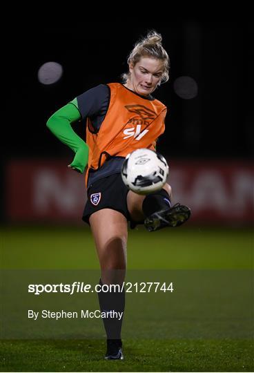 Republic of Ireland Women Press Conference & Training Session Republic of Ireland Women Press Conference & Training Session