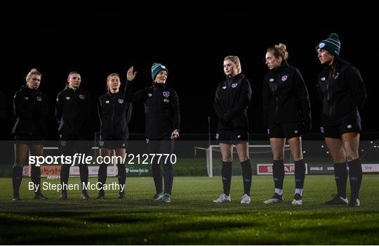 Republic of Ireland Women Press Conference & Training Session Republic of Ireland Women Press Conference & Training Session