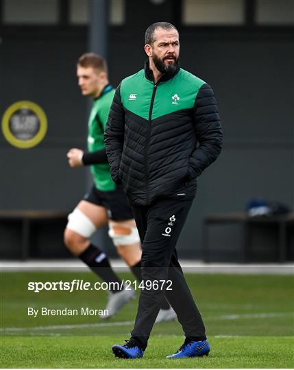 Ireland Rugby Squad Training Ireland Rugby Squad Training