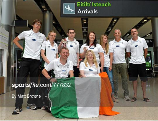 Ireland Team Return from 2013 IPC Athletics World Championships