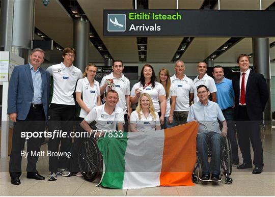 Ireland Team Return from 2013 IPC Athletics World Championships