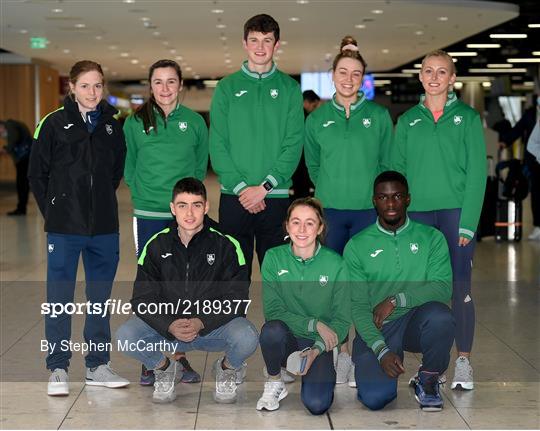 Ireland World Indoor Athletics Team Return from Serbia