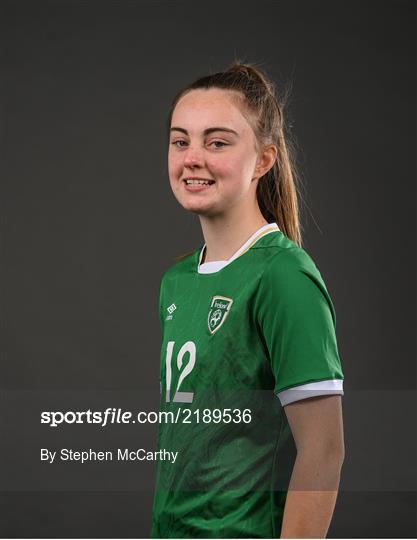 Republic of Ireland Women U17's Squad Portraits