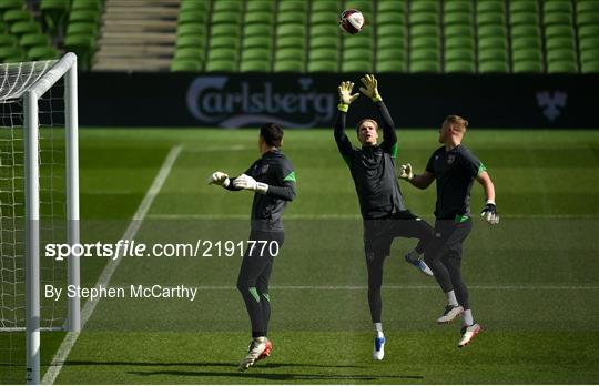 Republic of Ireland Training Session & Press Conference Republic of Ireland Training Session & Press Conference