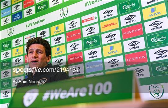 Republic of Ireland Training Session & Press Conference Republic of Ireland Training Session & Press Conference