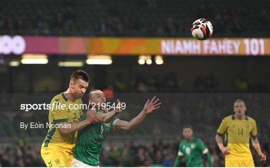 Republic of Ireland v Lithuania - International Friendly Republic of Ireland v Lithuania - International Friendly