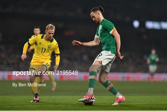 Republic of Ireland v Lithuania - International Friendly Republic of Ireland v Lithuania - International Friendly
