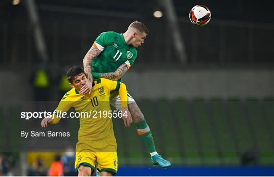 Republic of Ireland v Lithuania - International Friendly Republic of Ireland v Lithuania - International Friendly