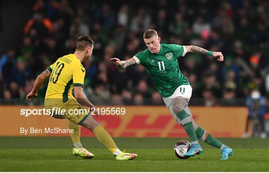 Republic of Ireland v Lithuania - International Friendly Republic of Ireland v Lithuania - International Friendly