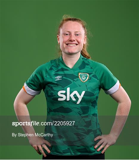 Republic of Ireland Women Squad Portraits