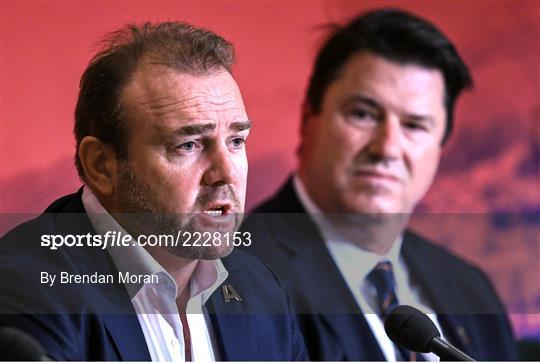 World Rugby Cup future hosts announcement media conference World Rugby Cup future hosts announcement media conference
