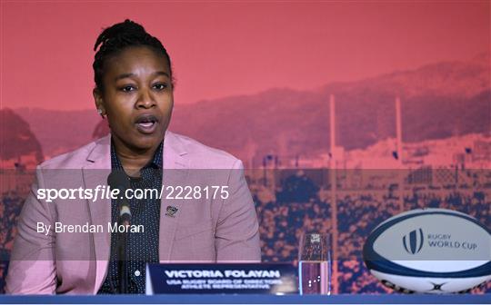 World Rugby Cup future hosts announcement media conference World Rugby Cup future hosts announcement media conference