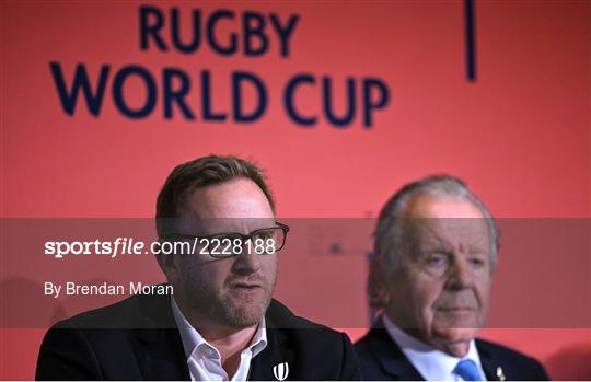 World Rugby Cup future hosts announcement media conference World Rugby Cup future hosts announcement media conference