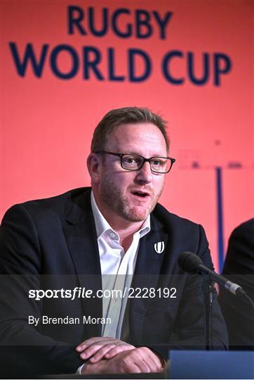 World Rugby Cup future hosts announcement media conference World Rugby Cup future hosts announcement media conference