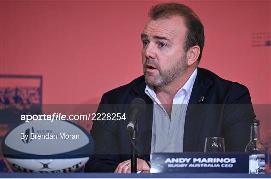 World Rugby Cup future hosts announcement media conference