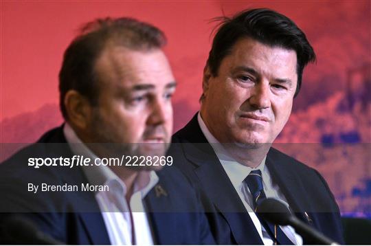 World Rugby Cup future hosts announcement media conference World Rugby Cup future hosts announcement media conference