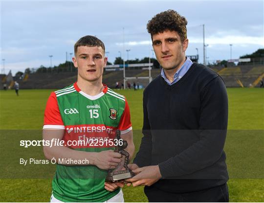 Electric Ireland Best & Fairest Award at Galway v Mayo - Electric Ireland Connacht GAA Minor Championship Final