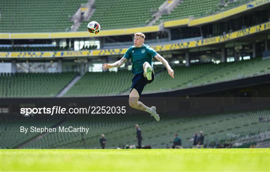 Republic of Ireland Press Conference & Training Session Republic of Ireland Press Conference & Training Session