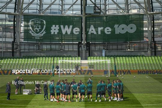 Republic of Ireland Press Conference & Training Session Republic of Ireland Press Conference & Training Session