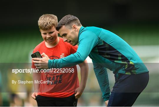 Republic of Ireland Press Conference & Training Session Republic of Ireland Press Conference & Training Session