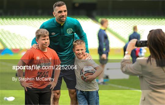Republic of Ireland Press Conference & Training Session Republic of Ireland Press Conference & Training Session