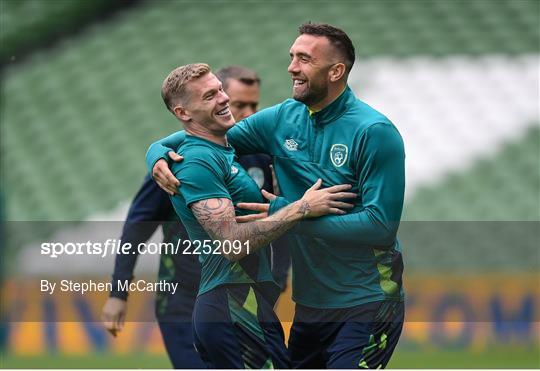 Republic of Ireland Press Conference & Training Session Republic of Ireland Press Conference & Training Session