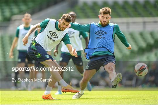 Republic of Ireland Press Conference & Training Session Republic of Ireland Press Conference & Training Session