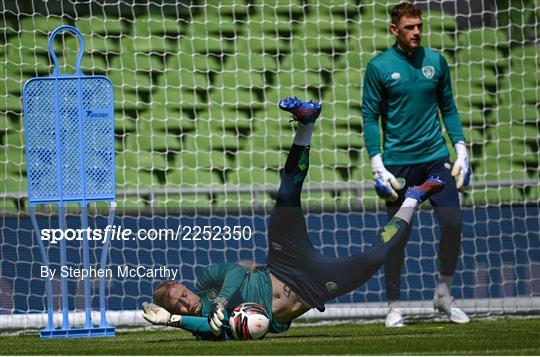 Republic of Ireland Press Conference & Training Session Republic of Ireland Press Conference & Training Session