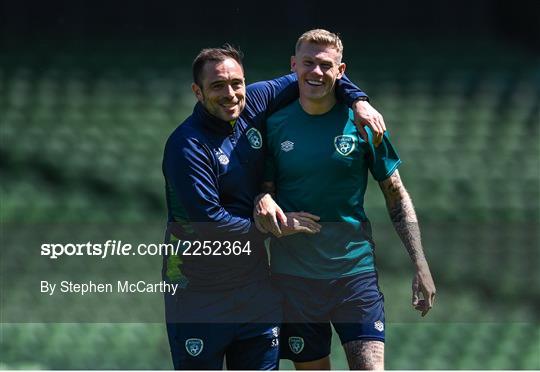 Republic of Ireland Press Conference & Training Session Republic of Ireland Press Conference & Training Session