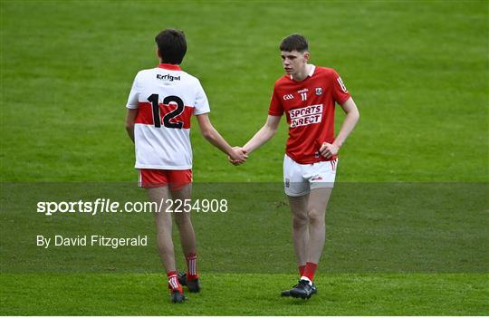 Cork v Derry - Electric Ireland GAA Football All-Ireland Minor Championship Quarter-Final Cork v Derry - Electric Ireland GAA Football All-Ireland Minor Championship Quarter-Final
