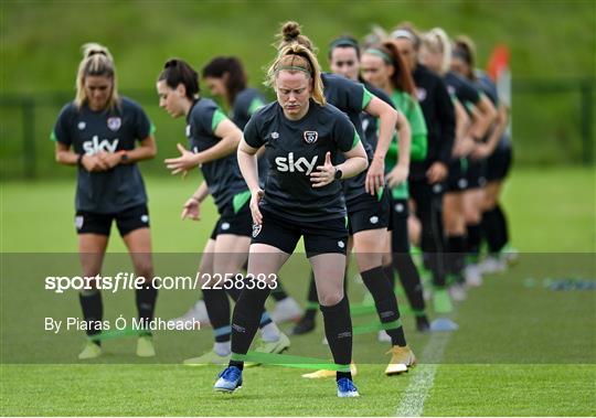 Republic of Ireland Women's Press Conference & Training Session Republic of Ireland Women's Press Conference & Training Session