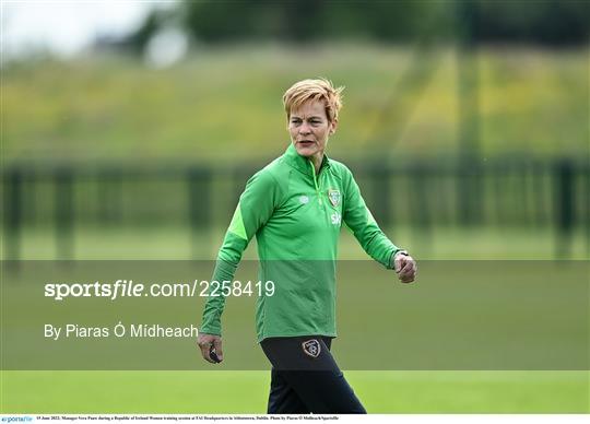 Republic of Ireland Women's Press Conference & Training Session Republic of Ireland Women's Press Conference & Training Session