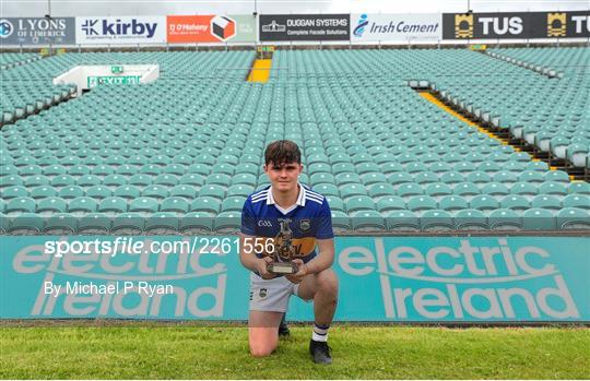 Electric Ireland Best & Fairest Award at Tipperary v Galway - Electric Ireland GAA Hurling All-Ireland Minor Championship Semi-Final Electric Ireland Best & Fairest Award at Tipperary v Galway - Electric Ireland GAA Hurling All-Ireland Minor Championship Semi-Final