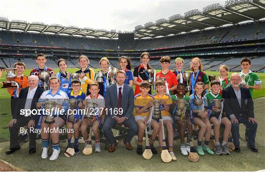 Allianz Cumann na mBunscol captain presentations Allianz Cumann na mBunscol captain presentations