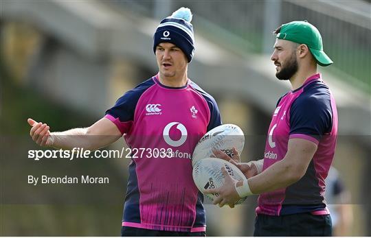 Ireland Rugby Squad Training and Media Conference