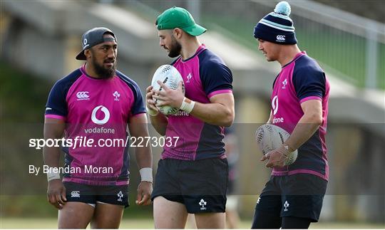 Ireland Rugby Squad Training and Media Conference