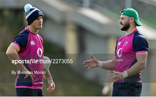 Ireland Rugby Squad Training and Media Conference