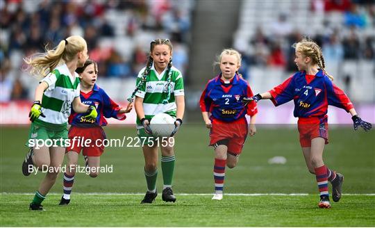 Allianz Cumann na mBunscol Half Time Game Dublin v Cork - GAA Football All-Ireland Senior Championship Quarter-Final
