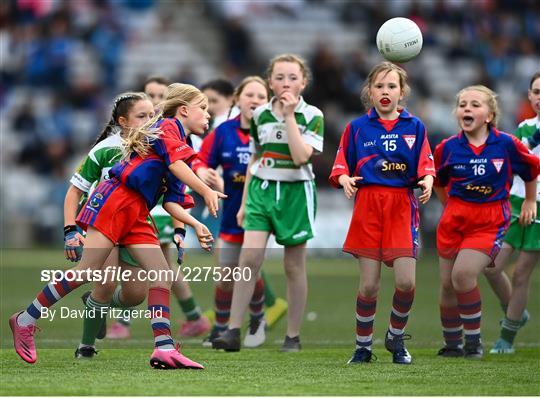 Allianz Cumann na mBunscol Half Time Game Dublin v Cork - GAA Football All-Ireland Senior Championship Quarter-Final